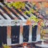Stroll Under the Blue Umbrella – Original Artwork