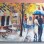 Stroll Under the Blue Umbrella – Original Artwork