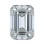 Diamond Emerald (Natural) GIA 0.51 Carat