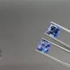 Pair of Intense Blue sapphires in cushion cut 5.59 carats