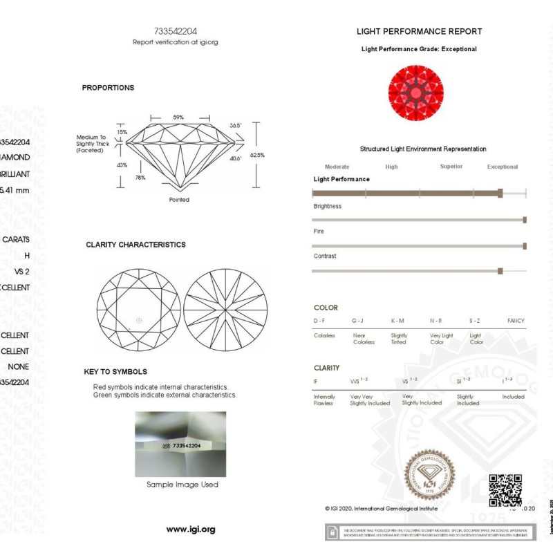 Diamond Round (Natural) GIA 2.56 ct 