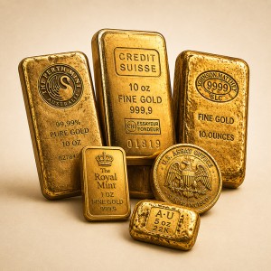 Vintage Gold Bars & Rounds