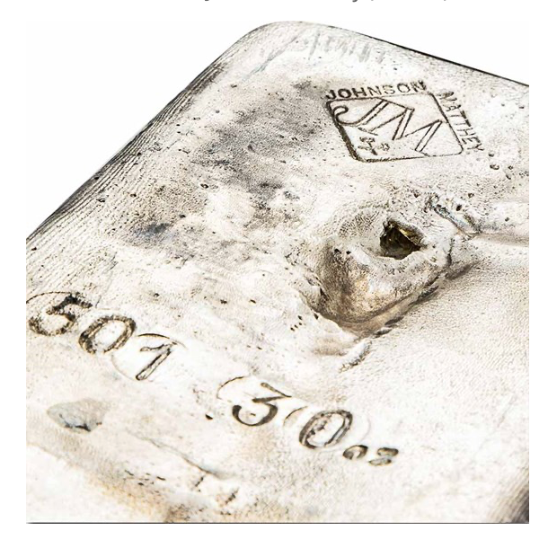 501.30 oz Silver Bar - Johnson Matthey (Canada)