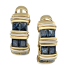 Cartier White Gold and Sapphire Apollonia Hoop Earclips