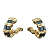 Cartier White Gold and Sapphire Apollonia Hoop Earclips