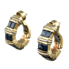 Cartier White Gold and Sapphire Apollonia Hoop Earclips