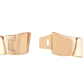 Hermes Herms Niloticus 18K Rose Gold Diamond Bracelet