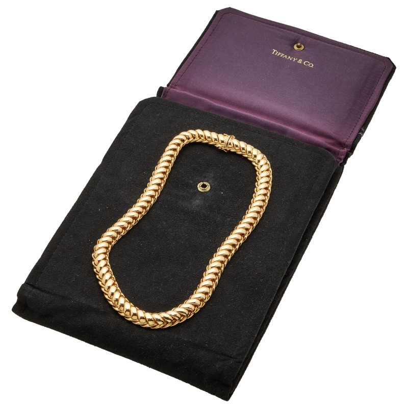  Vintage Gold Link Necklace Tiffany & Co.